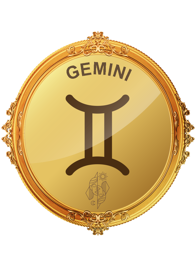 Free Gemini png, Gemini gold zodiac sign png, Gemini gold sign PNG, gold Gemini PNG transparent images download